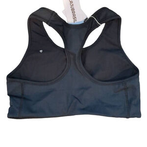 Cajubrasil L Athletic Racerback Sport Bra Black Workout Top